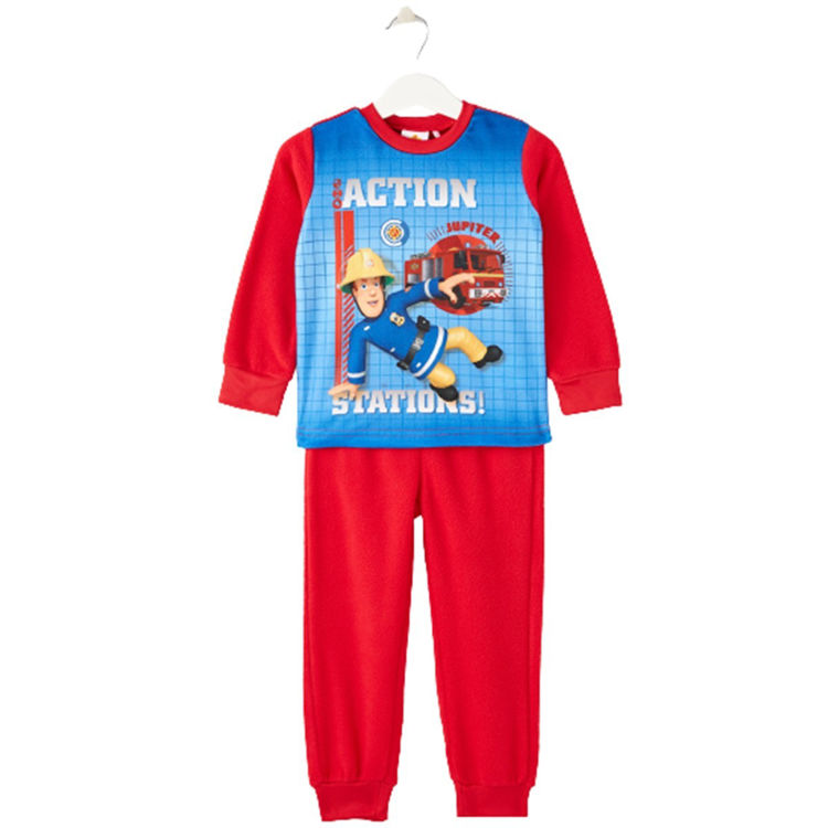 Picture of 4153 FIREMAN SAM THERMAL FLEECY TWO PIECE PYJAMA